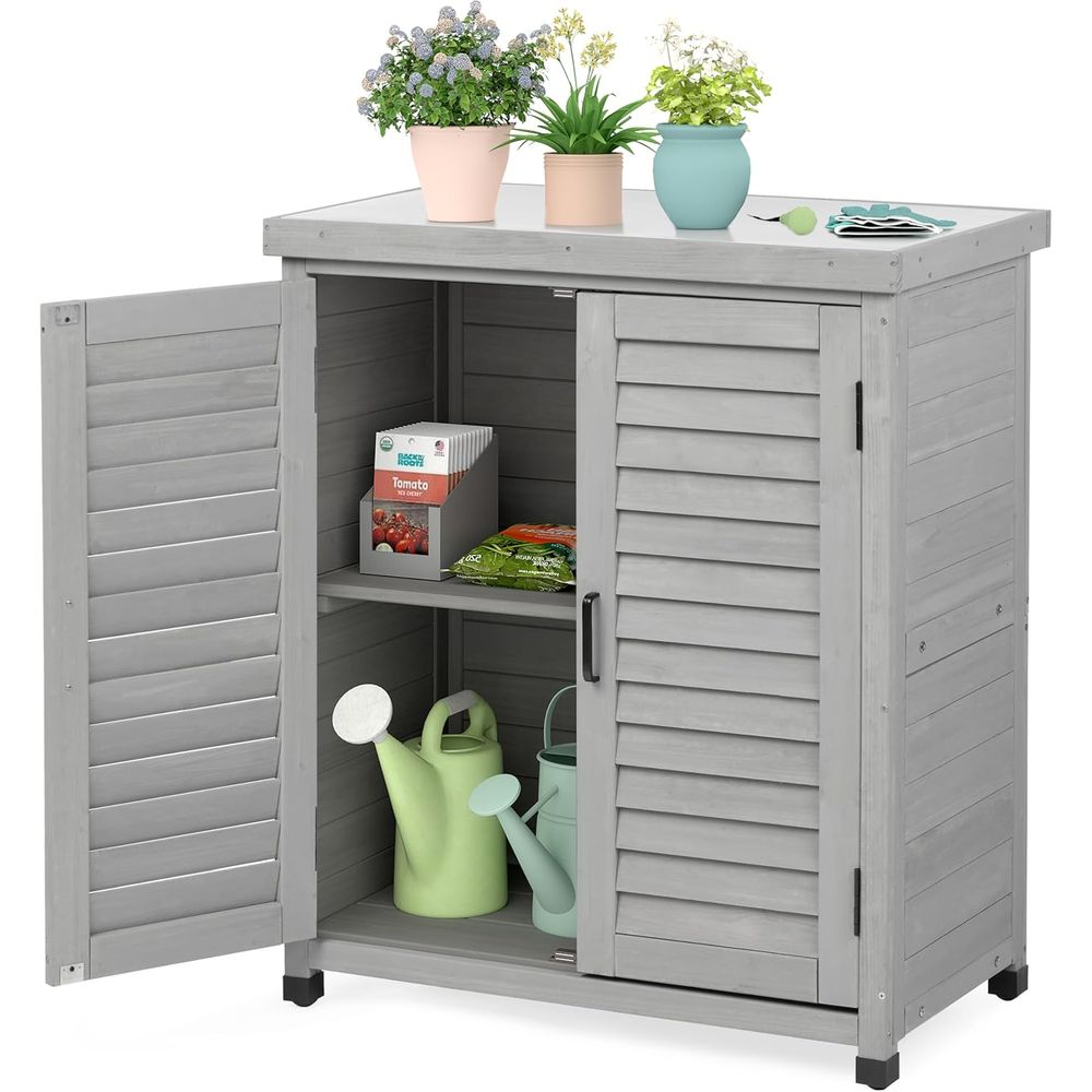 Outdoor Furniture With Storage - Dış Mekan Depolama Dolabı ve Saksı