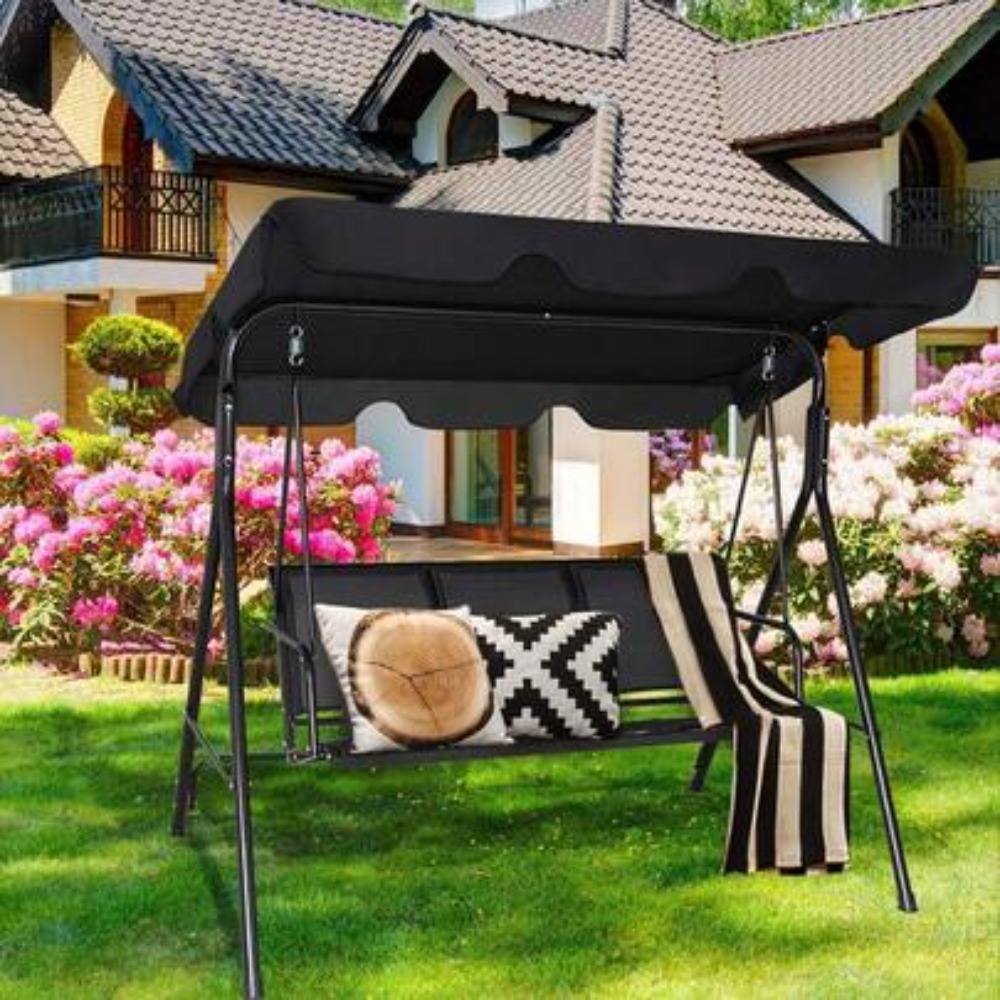 Garden Swing Chair - Ayarlanabilir Tente ile Açık Hava Veranda