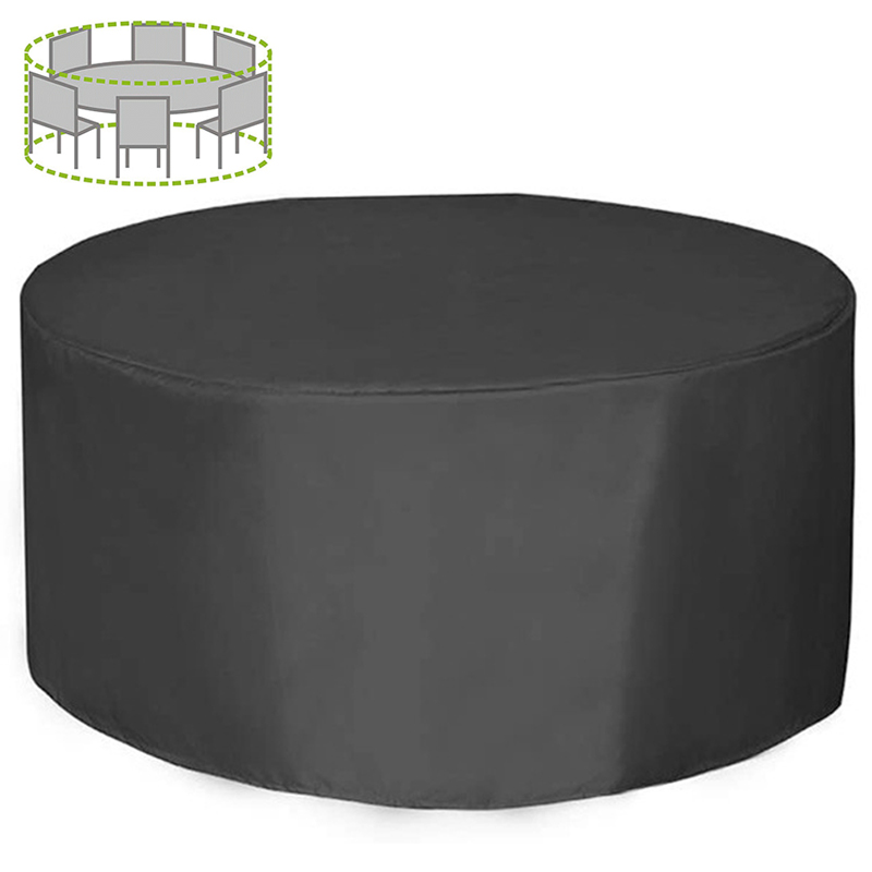 Outdoor Furniture Covers - 12 Boyutlu Yuvarlak Mobilya Örtüsü 210D