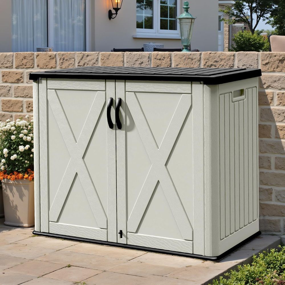 Outdoor Furniture With Storage - 26 Cu.ft Kilitlenebilir Kapılı Dış Mekan