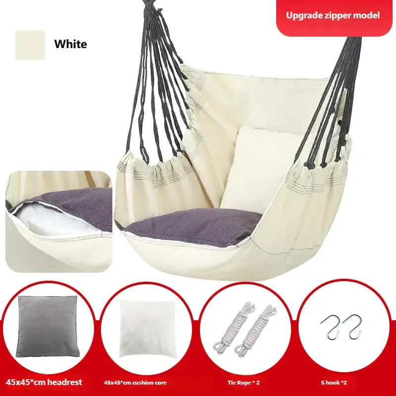 Garden Swing Chair - Kanvas Hamak Salıncak Sandalye Yastıklı Kapalı