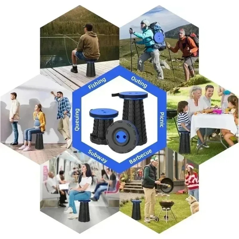Outdoor Furniture Polywood - Hafif Taşınabilir Katlanabilir Tabure Açık Hava
