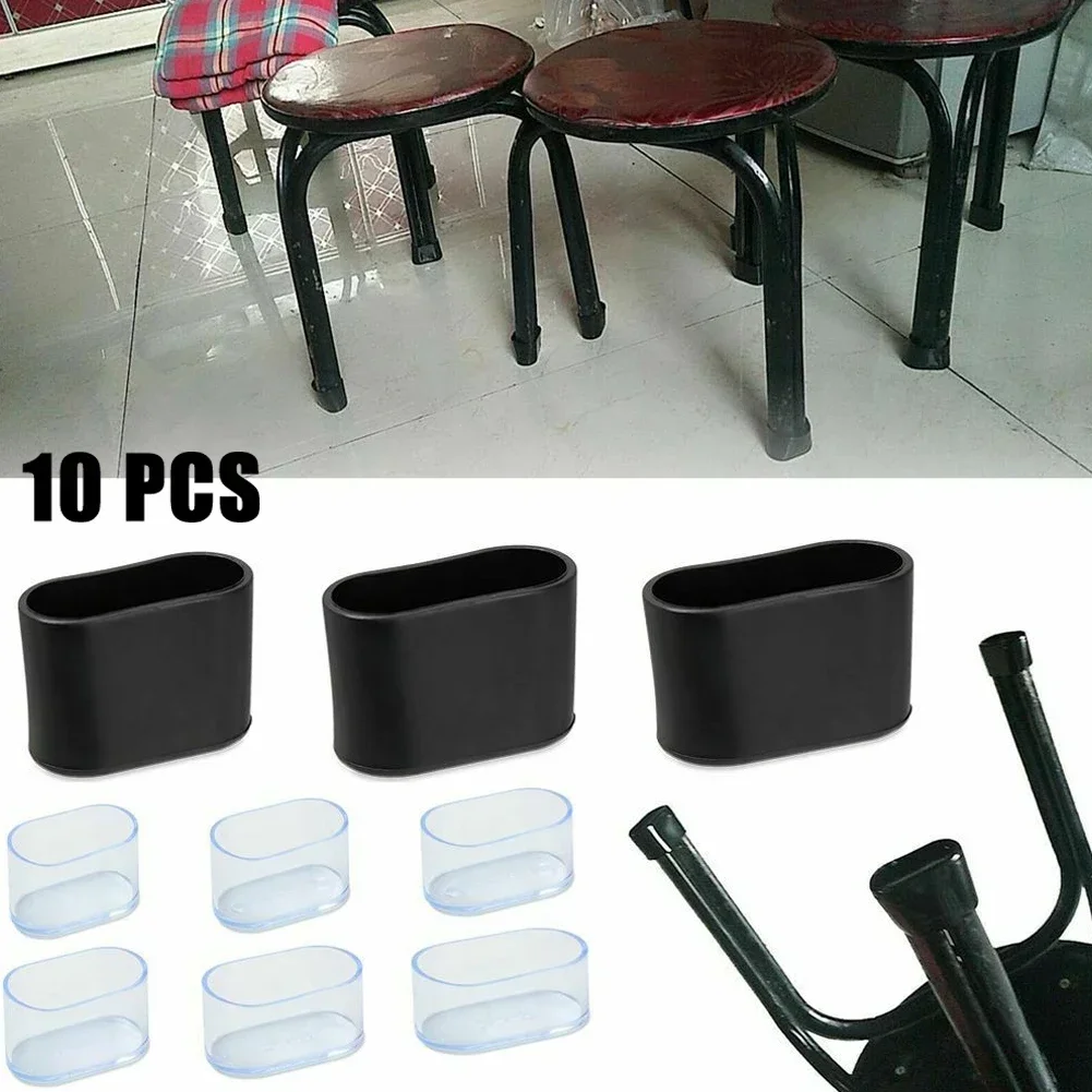 Outdoor Furniture Leg Protectors - 10 adet kauçuk sandalye bacak kapağı