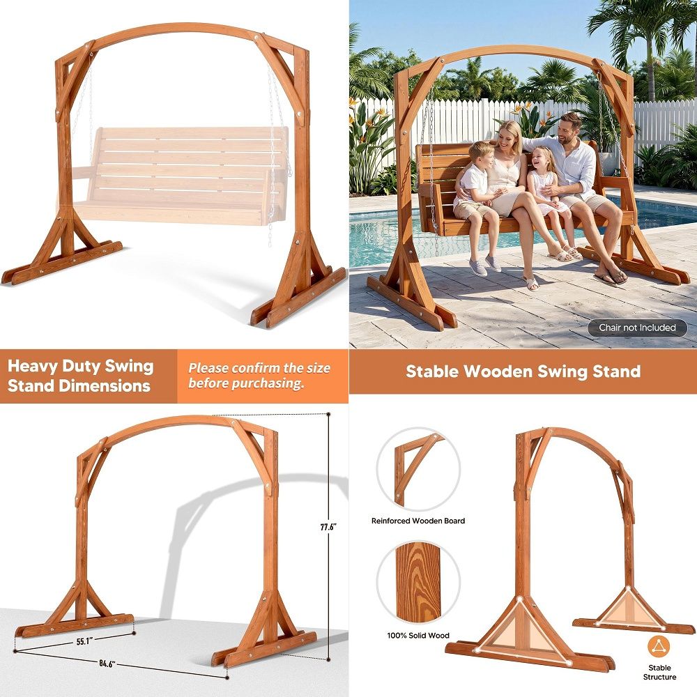 Outdoor Furniture Polywood - FT Green AmishMade Veranda Sallanan Sandalyesi