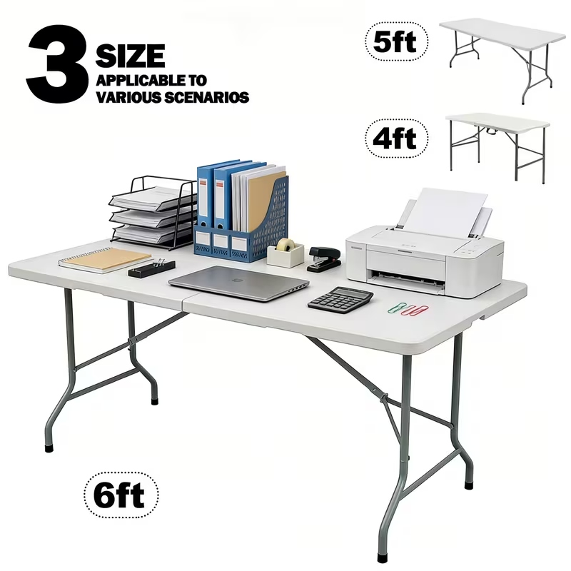 Outdoor Furniture In Store - Katlanır Masa, Taşıma Saplı Portatif Plastik