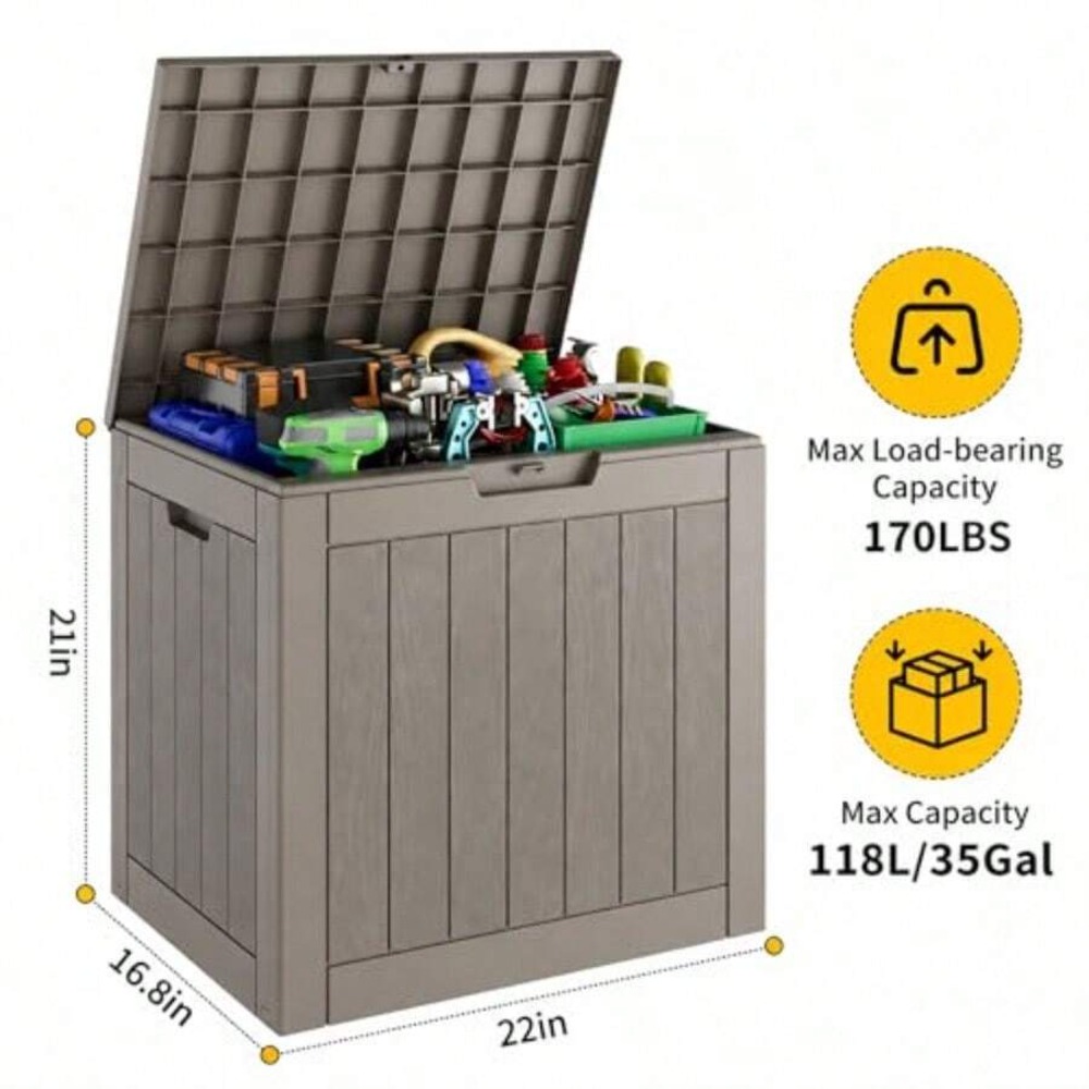 35 Galonluk Dış Mekan Saklama  - Outdoor Furniture Weatherproof incelemesi ve fiyatı