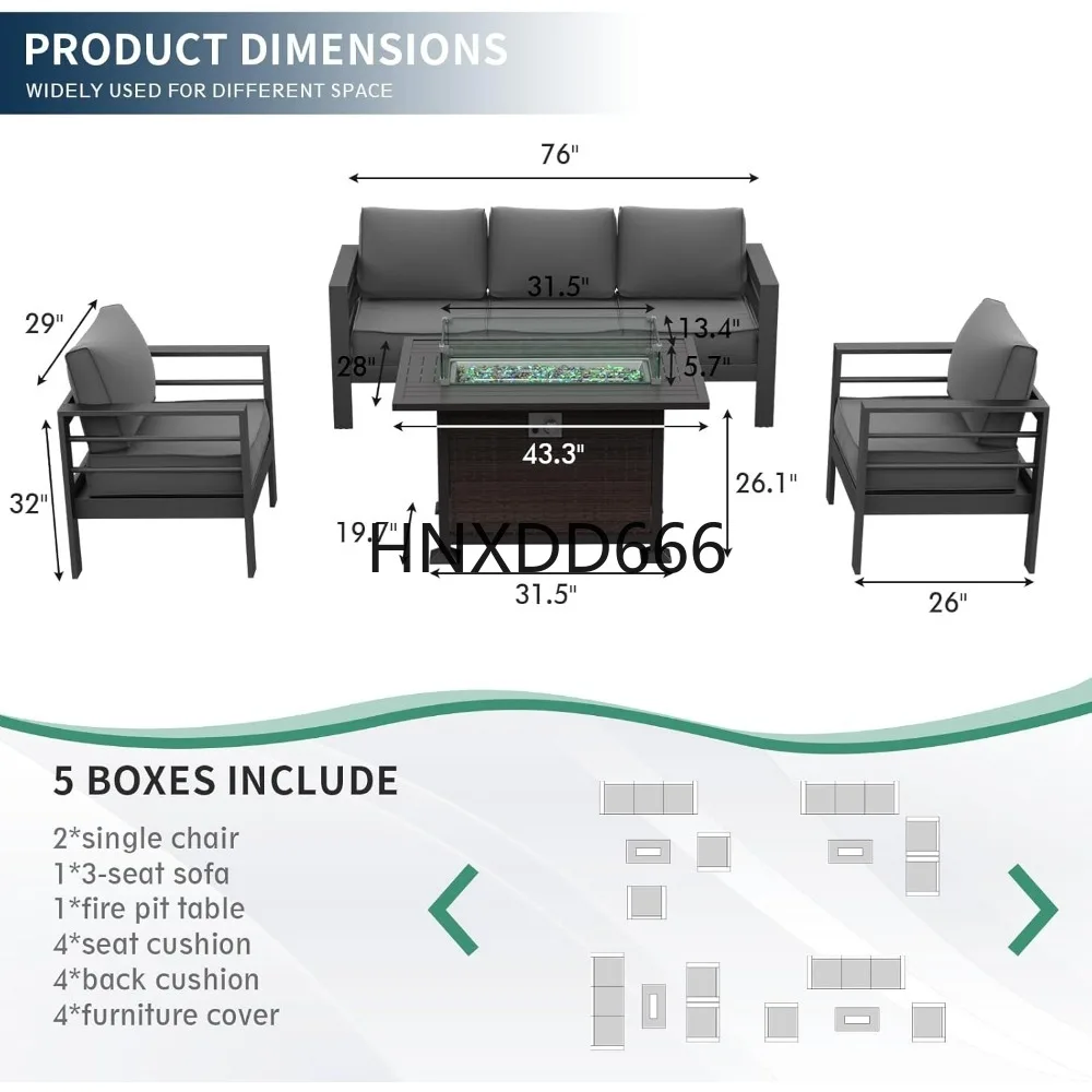 Ateş Çukuru Masalı Veranda Mob - Outdoor Furniture Set With Fire Pit incelemesi ve fiyatı
