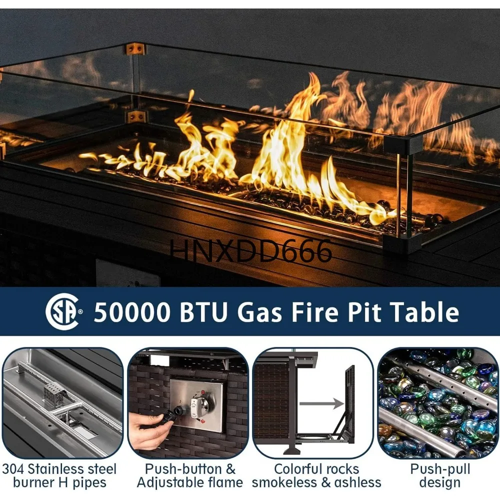 Ateş Çukuru Masalı Veranda Mob - Outdoor Furniture Set With Fire Pit incelemesi ve fiyatı