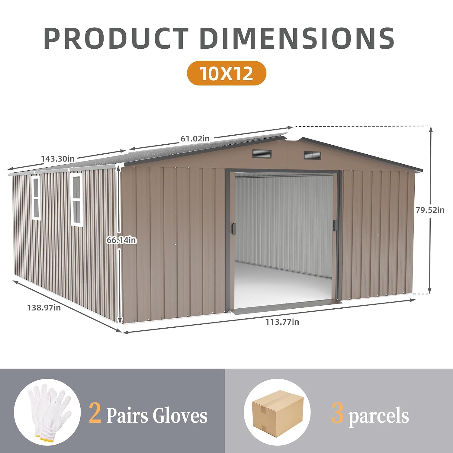 10x12 FT Dış Mekan Depolama Ku - Outdoor Furniture With Storage incelemesi ve fiyatı