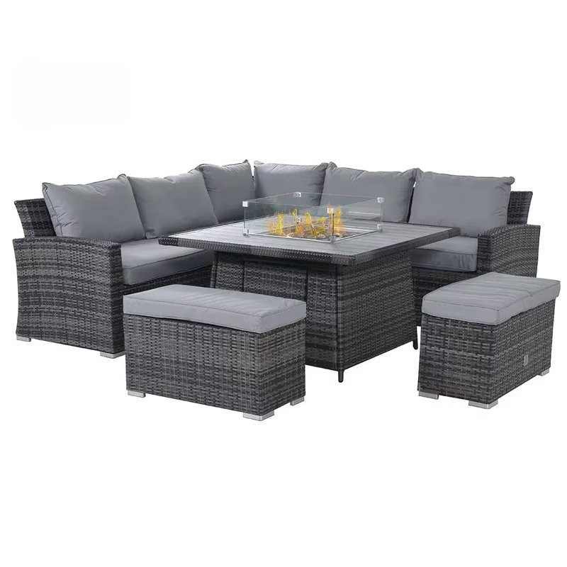 Bahçe Veranda Kanepe Takımı Su - Outdoor Furniture Set With Fire Pit incelemesi ve fiyatı