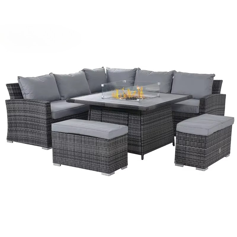 Modern Bahçe Mobilyaları Lüks  - Outdoor Furniture Set With Fire Pit incelemesi ve fiyatı