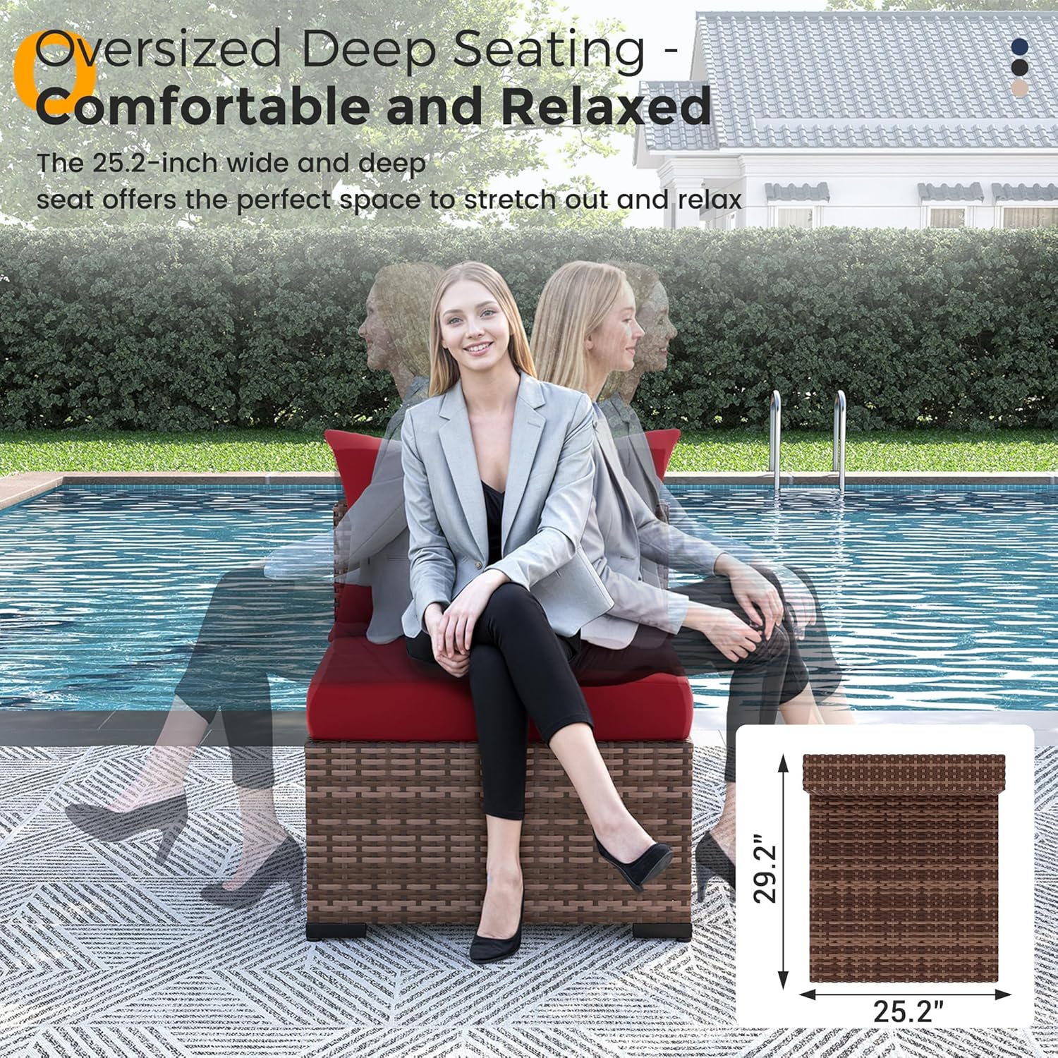 8 Parça Her Hava Koşuluna Uygu - Outdoor Furniture Set With Fire Pit incelemesi ve fiyatı