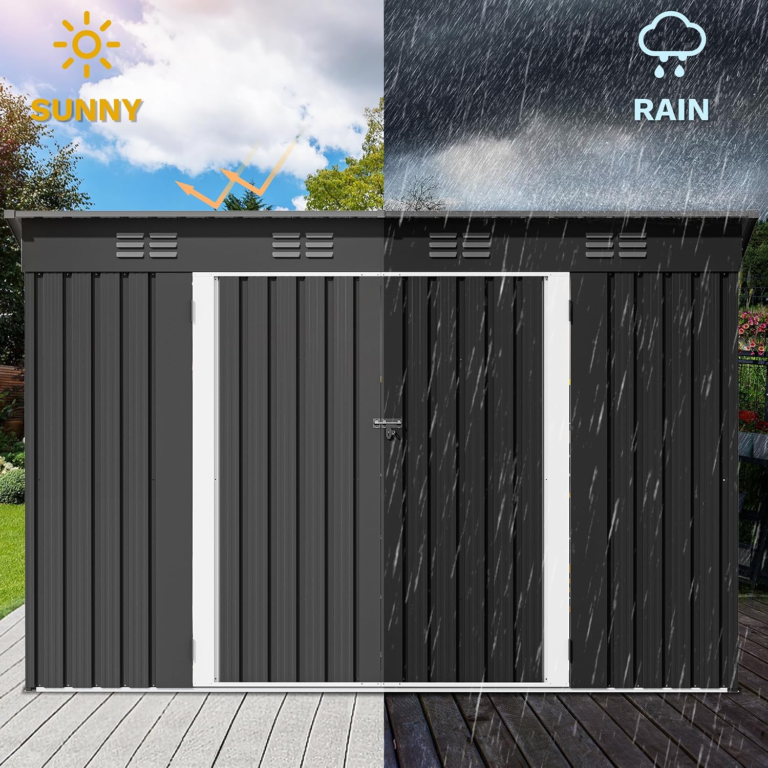 9' x 4' Pencereli, Kilitlenebi - Outdoor Furniture Heavy Duty incelemesi ve fiyatı
