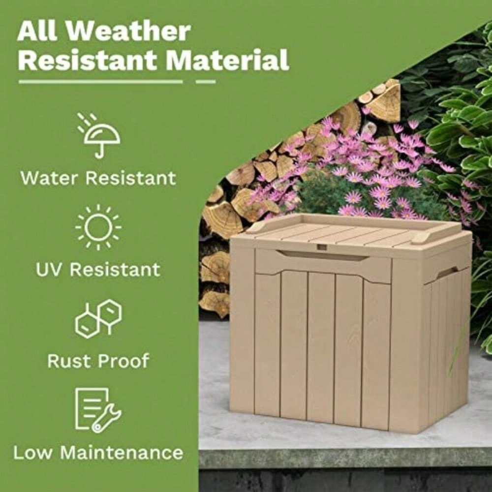 Ekstra Büyük 90 Galon Reçine B - Outdoor Furniture Weatherproof incelemesi ve fiyatı