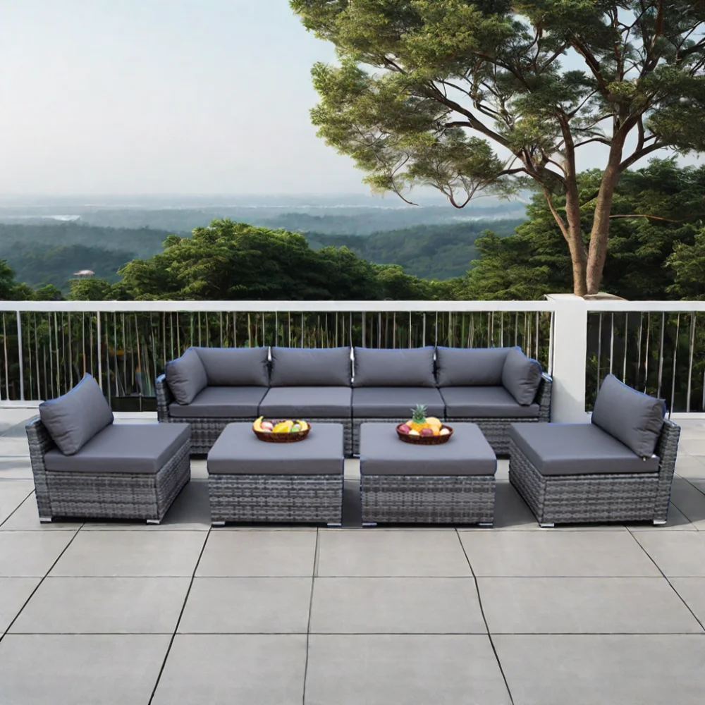 Modern Dış Mekan Mobilyası Kan - Outdoor Furniture Set With Fire Pit incelemesi ve fiyatı