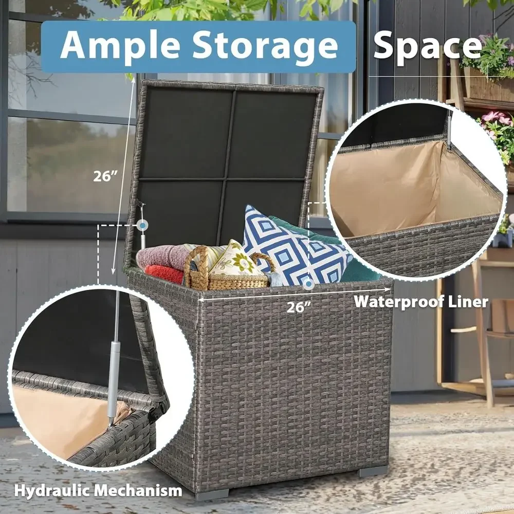 8 Parçalı Veranda Mobilya Seti - Outdoor Furniture Set With Fire Pit incelemesi ve fiyatı