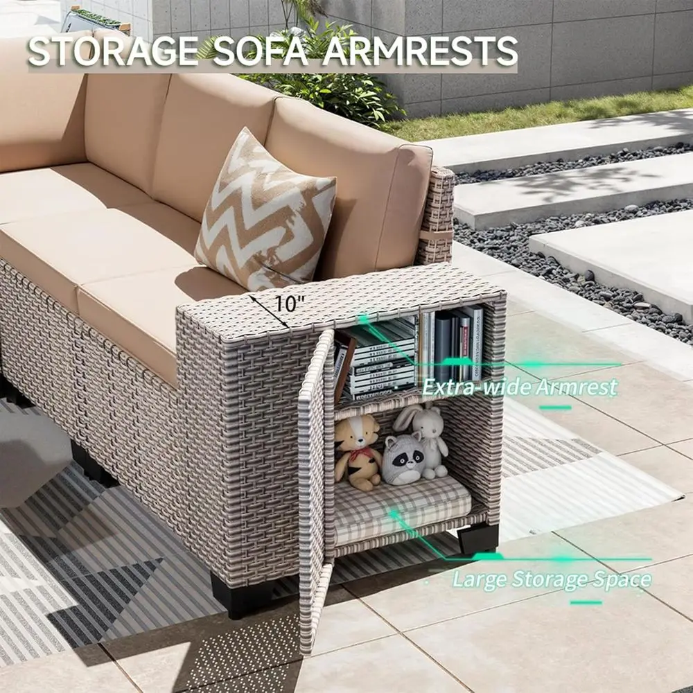 7 Parçalı Dış Mekan Veranda Mo - Outdoor Furniture Set With Fire Pit incelemesi ve fiyatı