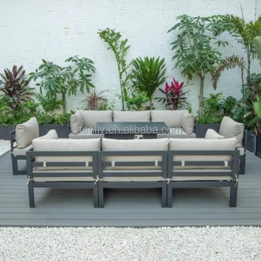 Villa Otel Dış Mekan Mobilya S - Outdoor Furniture Set With Fire Pit incelemesi ve fiyatı