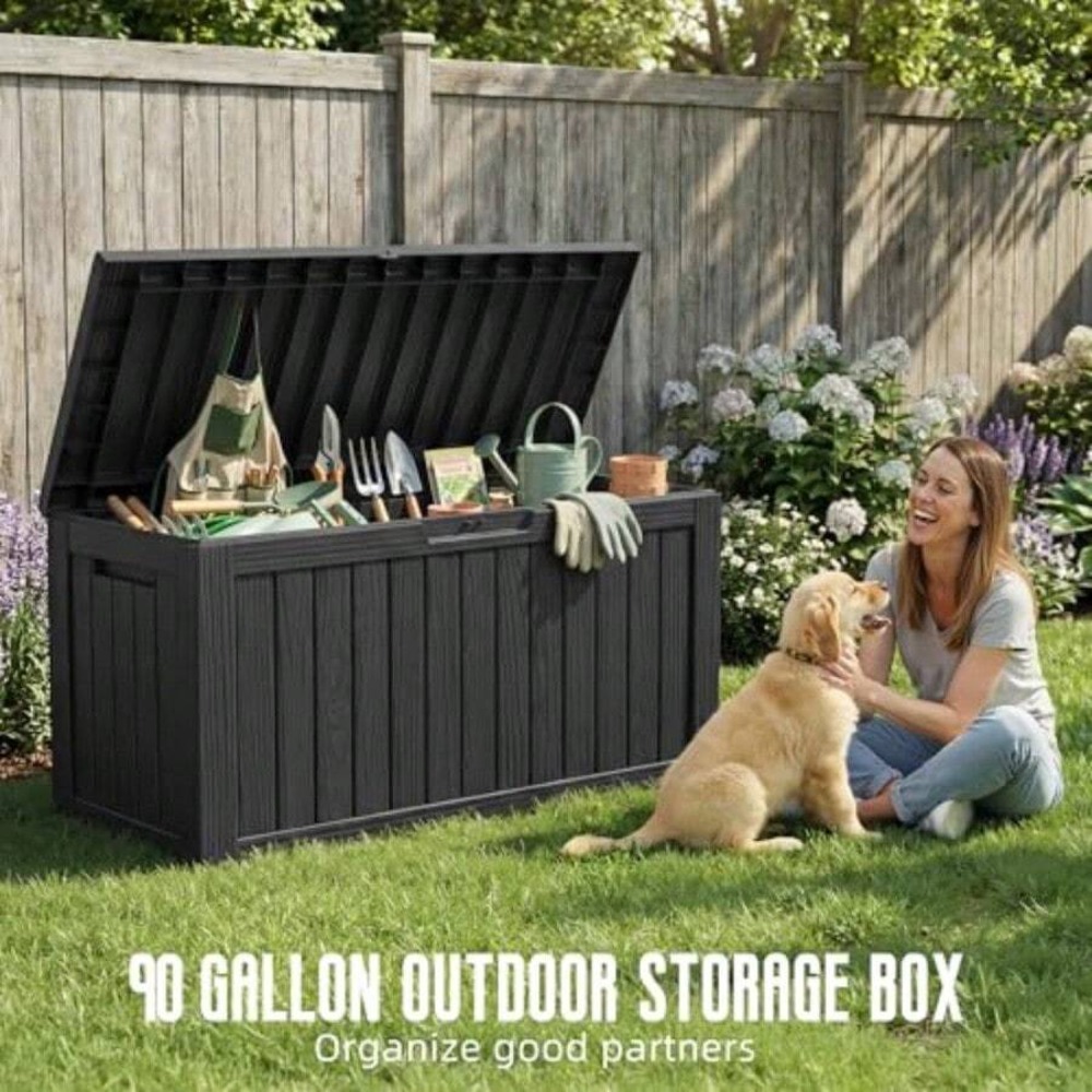 90 Galonluk Dış Mekan Saklama  - Outdoor Furniture Weatherproof incelemesi ve fiyatı